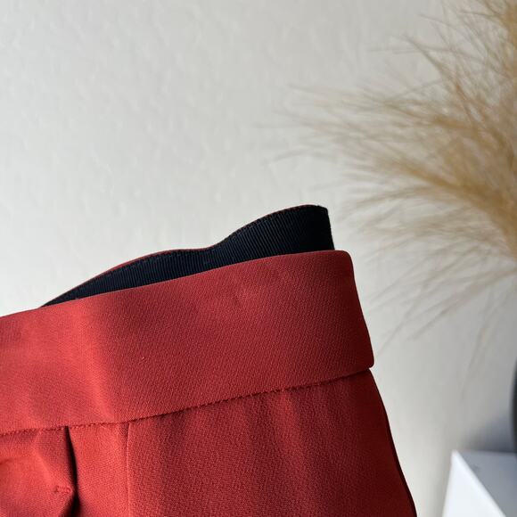 Rosetta Getty Trouser Red Cropped Tapered High Rise‎ Dress Pants Size 10 - Picture 13 of 13